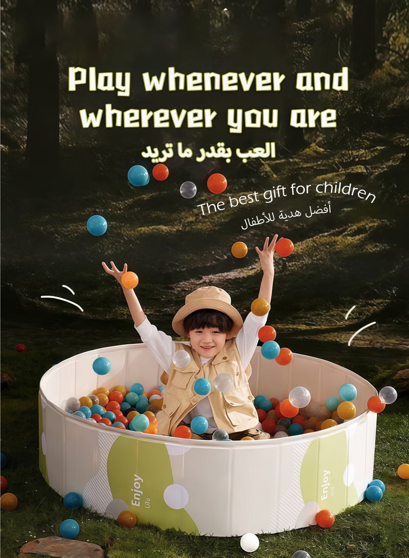 Jubilin Foldable Ball Pit Pool Kids Sand and Water Table Portable Sandbox Swimming Pool Indoor Outdoor Play Activity Center 47 Inches,Grey - Image 3